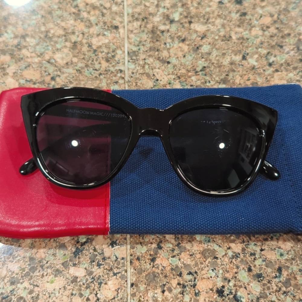 LeSpecs Black Cat Eye Sunglasses